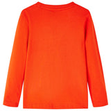 VidaXL Kindershirt mit langen Ärmeln 92 leuchtend orange