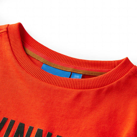 VidaXL Kindershirt mit langen Ärmeln 128 leuchtend orange