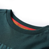 VidaXL Kindershirt mit langen Ärmeln 128 Dunkelgrün