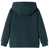 VidaXL Kinderpullover mit Kapuze 116 Dunkelgrün