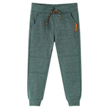 VidaXL Kinder-Jogginghose 104 Dunkelgrün