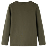 VidaXL Kindershirt mit langen Ärmeln 104 Khaki