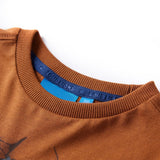 VidaXL Kindershirt mit langen Ärmeln 92 cognacfarben