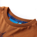 VidaXL Kindershirt mit langen Ärmeln 128 cognacfarben