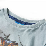 VidaXL Kindershirt mit langen Ärmeln 128 Hellblau