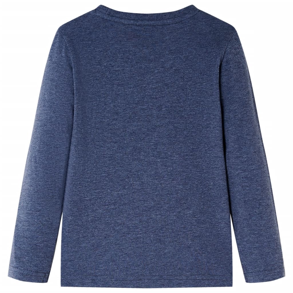 VidaXL Kindershirt mit langen Ärmeln 140 dunkelblau gemischt