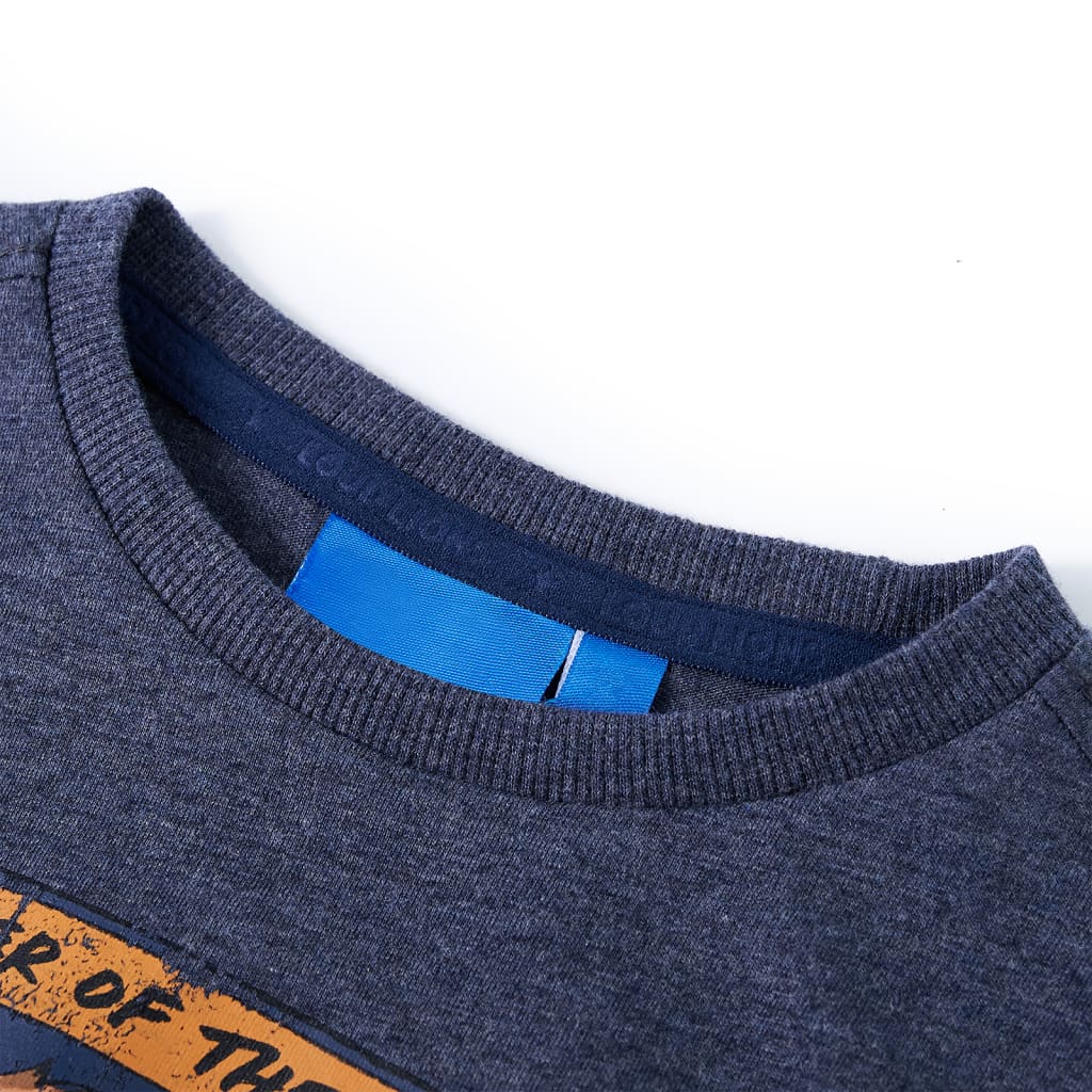 VidaXL Kindershirt mit langen Ärmeln 140 dunkelblau gemischt