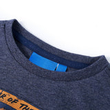 VidaXL Kindershirt mit langen Ärmeln 140 dunkelblau gemischt