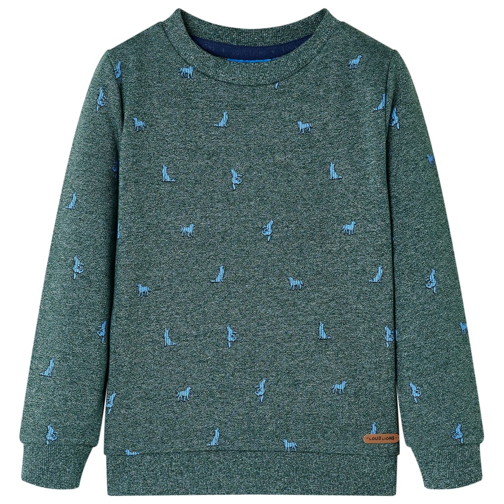VidaXL Kinderpullover 92 dunkelgrün gemischt