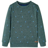 VidaXL Kinderpullover 92 dunkelgrün gemischt