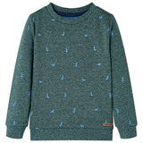VidaXL Kinderpullover 140 dunkelgrün gemischt