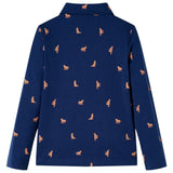 VidaXL Kinderhemd 92 Marineblau