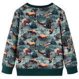 VidaXL Kinderpullover 92 Dunkelgrün
