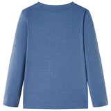 VidaXL Kindershirt mit langen Ärmeln 92 blau gemischt