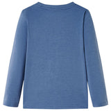 VidaXL Kindershirt mit langen Ärmeln 116 blau gemischt
