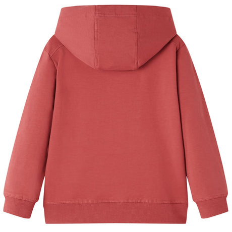 Vidaxl Kinderpullover mit Kapuze 104 Rotbraun