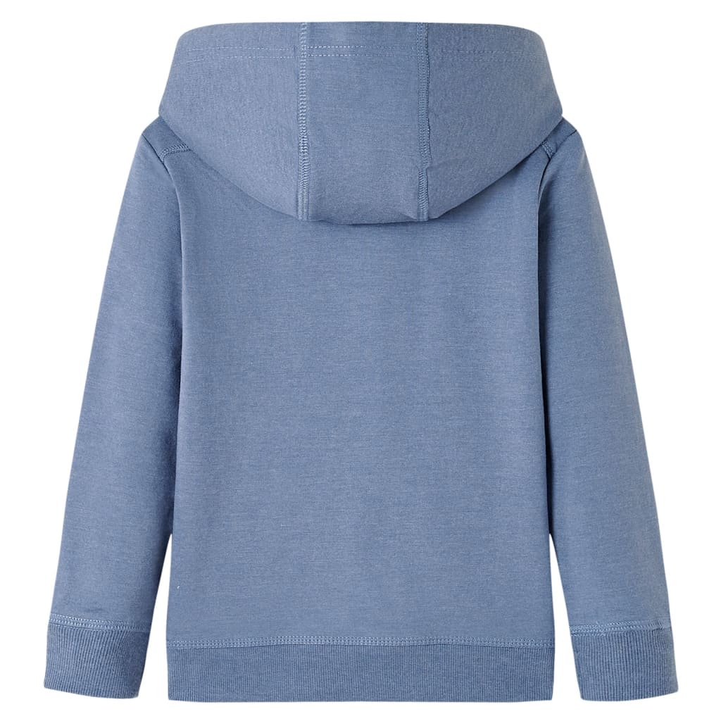 VidaXL Kinderpullover mit Kapuze 104 blau gemischt