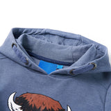 VidaXL Kinderpullover mit Kapuze 116 blau gemischt