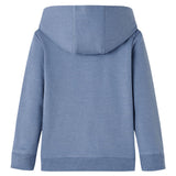 VidaXL Kinderpullover mit Kapuze 140 blau gemischt