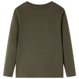 VidaXL Kindershirt mit langen Ärmeln 92 Khaki