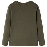 VidaXL Kindershirt mit langen Ärmeln 140 Khaki