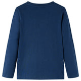 VidaXL Kindershirt mit langen Ärmeln 92 Marineblau