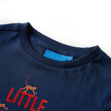 VidaXL Kinderhemd mit langen Ärmeln 140 Marineblau