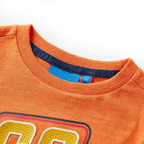 VidaXL Kindershirt mit langen Ärmeln 116 Dunkelorange