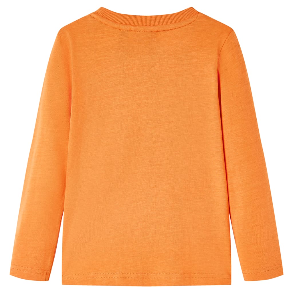 VidaXL Kindershirt mit langen Ärmeln 140 Dunkelorange