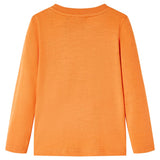 VidaXL Kindershirt mit langen Ärmeln 140 Dunkelorange