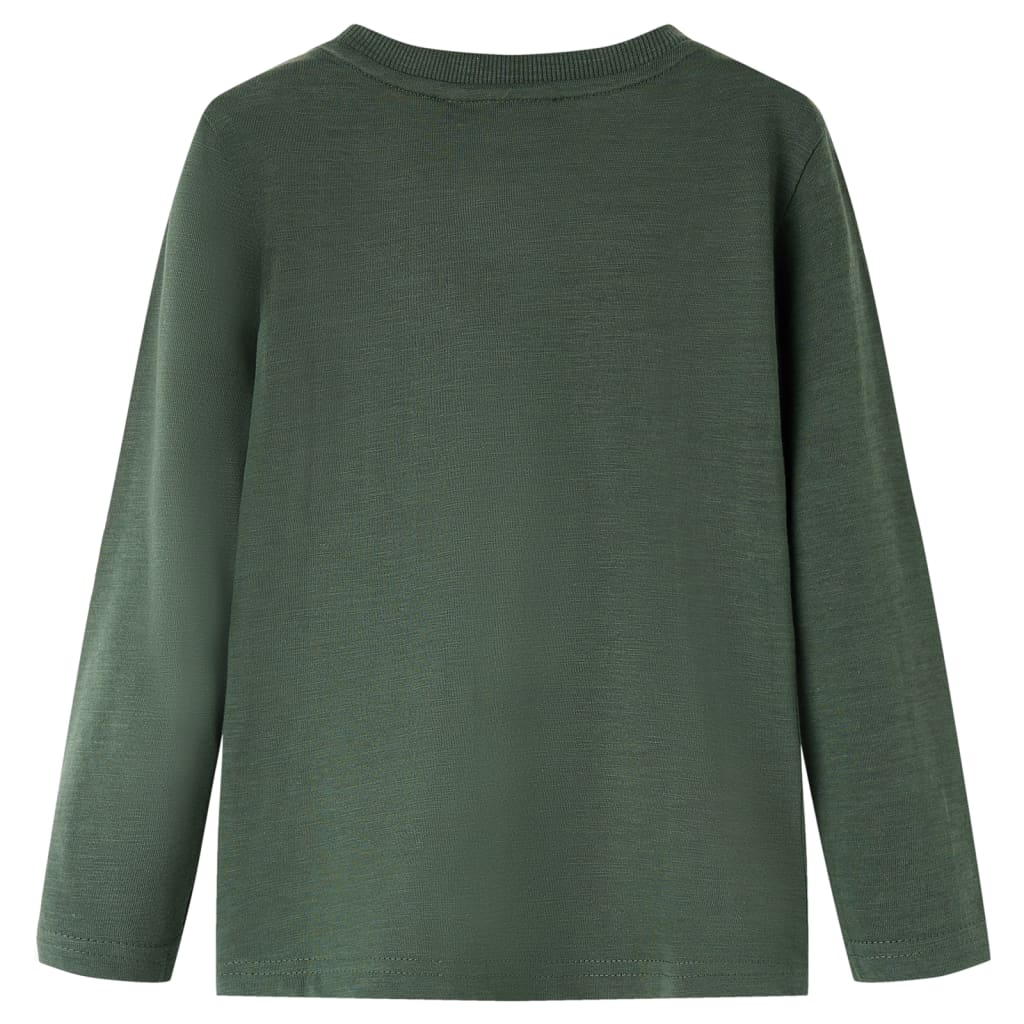 VidaXL Kindershirt mit langen Ärmeln 116 Dunkelgrün