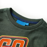 VidaXL Kindershirt mit langen Ärmeln 140 Dunkelgrün