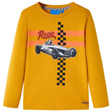 VidaXL Kindershirt mit langen Ärmeln 92 Ocker