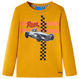 VidaXL Kindershirt mit langen Ärmeln 104 Ocker
