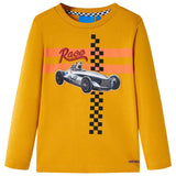 VidaXL Kindershirt mit langen Ärmeln 140 Ocker