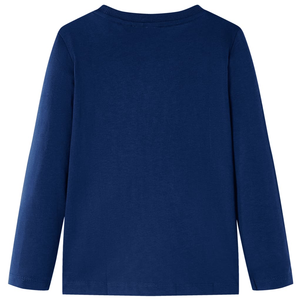 VidaXL Kindershirt mit langen Ärmeln 116 Marineblau