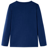 VidaXL Kindershirt mit langen Ärmeln 116 Marineblau