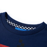 VidaXL Kindershirt mit langen Ärmeln 128 Marineblau