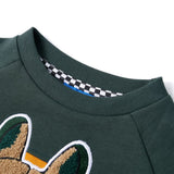 VidaXL Kinderpullover 92 Dunkelgrün
