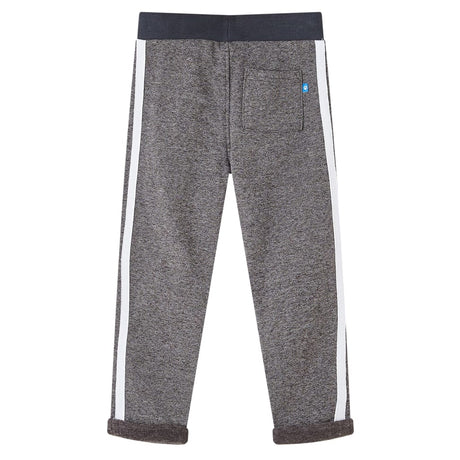 VidaXL Kinder-Jogginghose 128 dunkelgrau meliert