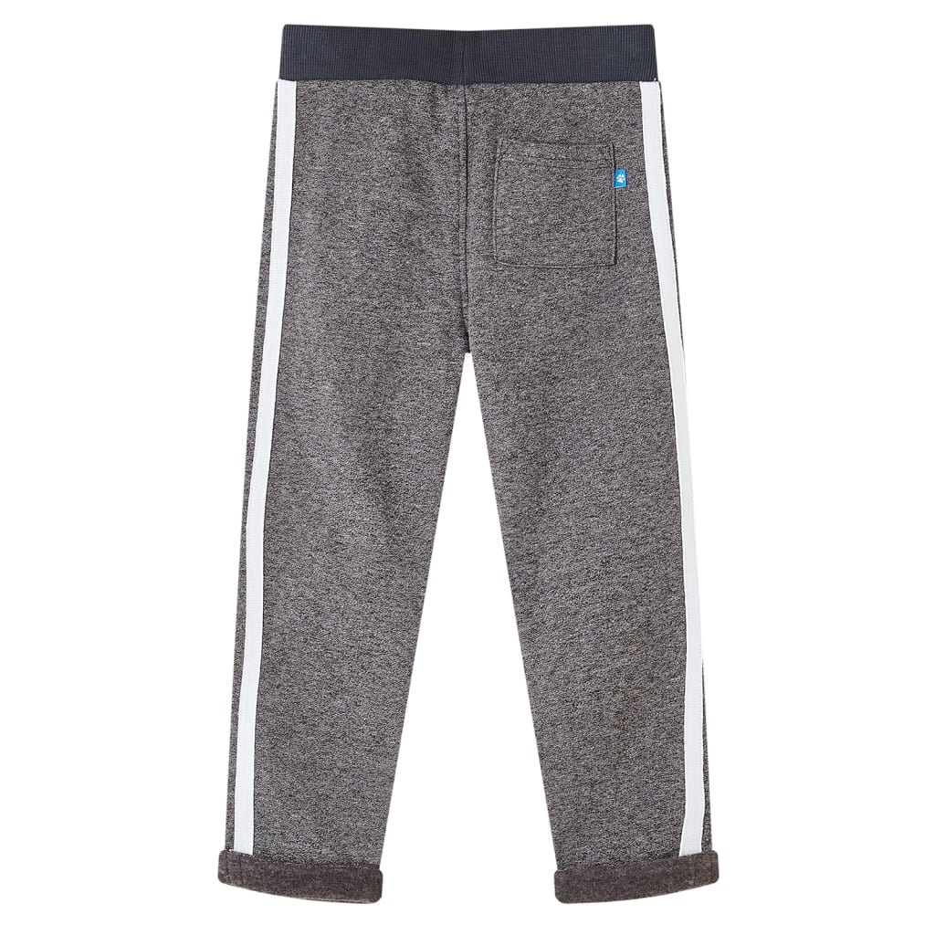 VidaXL Kinder-Jogginghose 140 dunkelgrau meliert