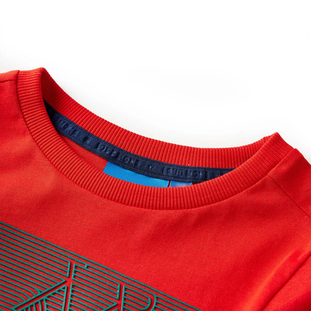 VidaXL Kindershirt mit langen Ärmeln 116 rot