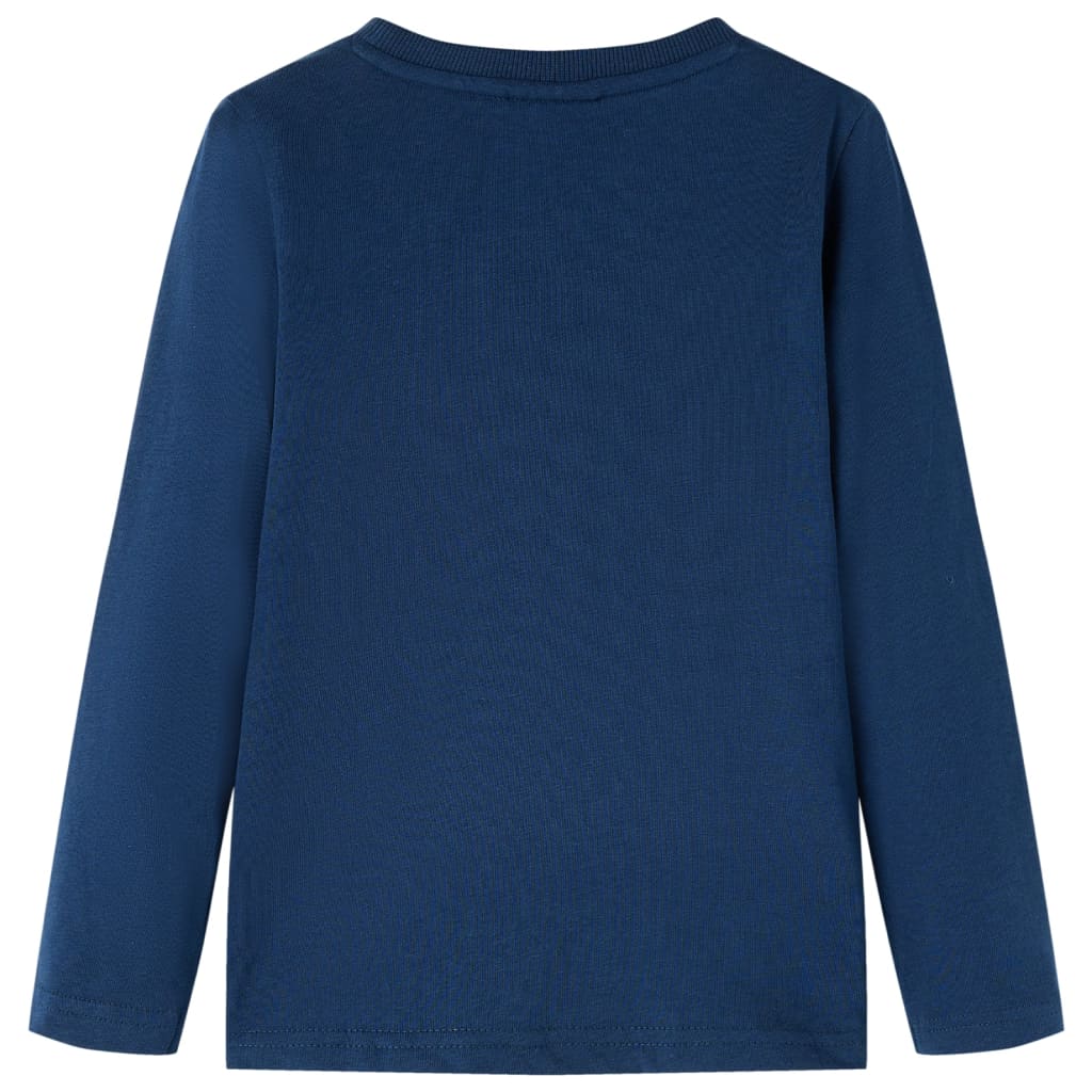 VidaXL Kindershirt mit langen Ärmeln 116 Marineblau