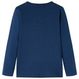 VidaXL Kindershirt mit langen Ärmeln 116 Marineblau