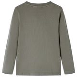 VidaXL Kindershirt mit langen Ärmeln 92 Khaki