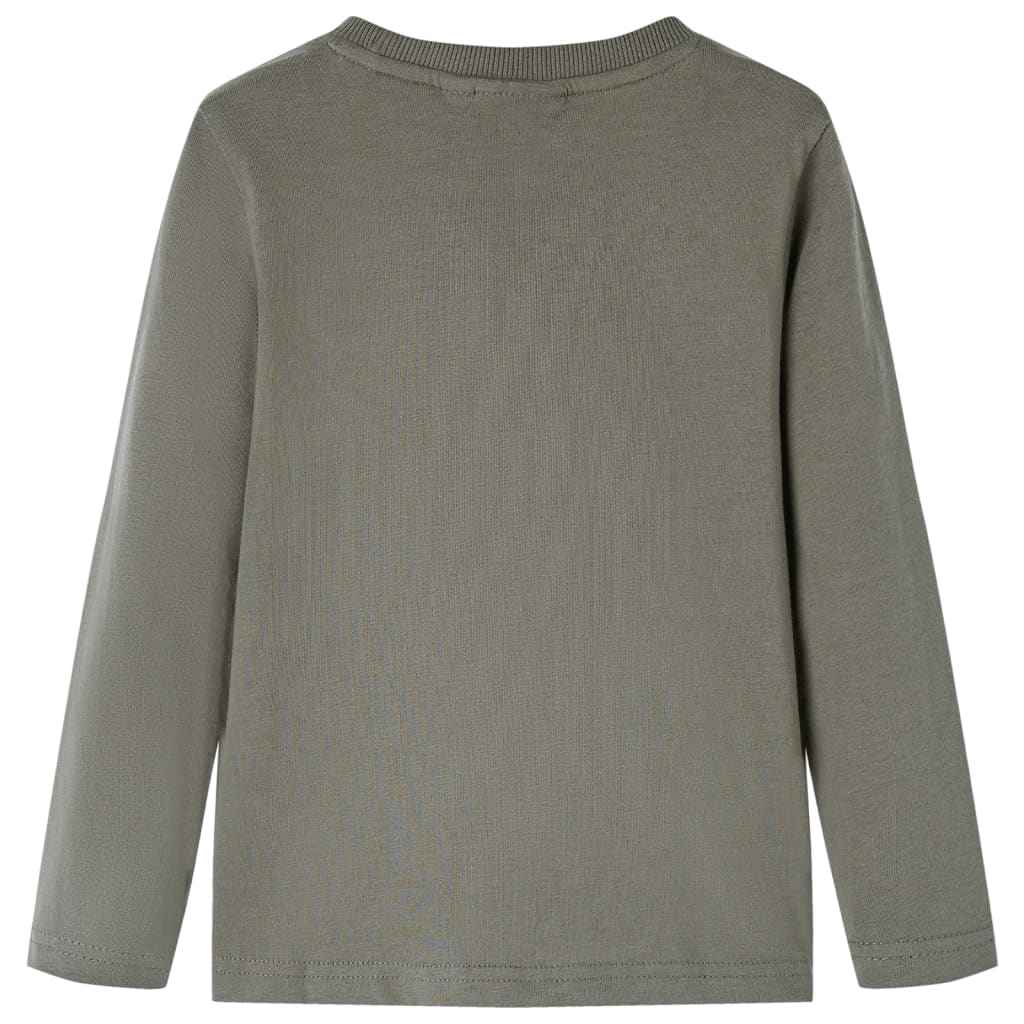 VidaXL Kindershirt mit langen Ärmeln 116 Khaki