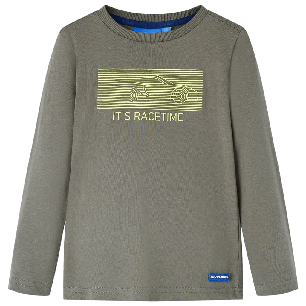 VidaXL Kindershirt mit langen Ärmeln 140 Khaki