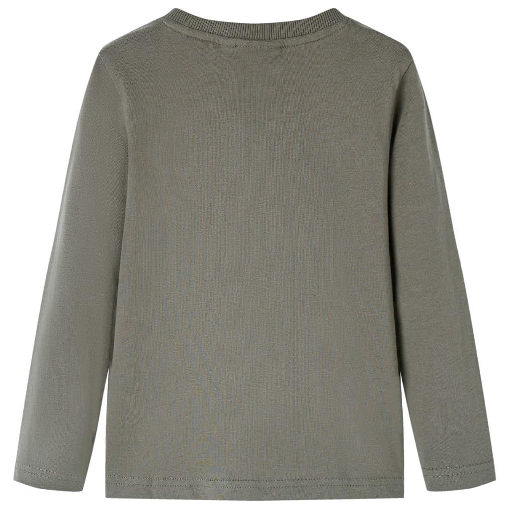 VidaXL Kindershirt mit langen Ärmeln 140 Khaki