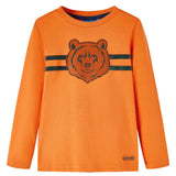 VidaXL Kindershirt mit langen Ärmeln 104 Dunkelorange