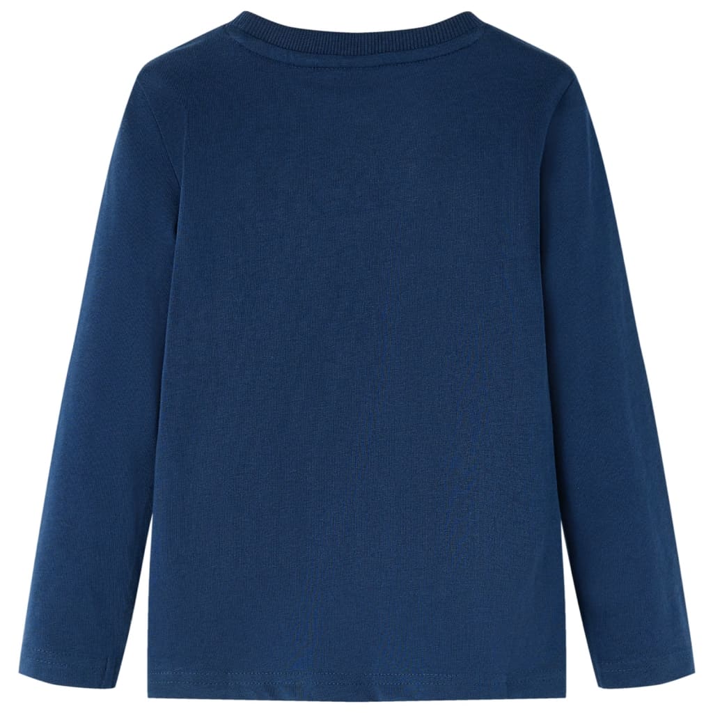 VidaXL Kindershirt mit langen Ärmeln 116 Marineblau